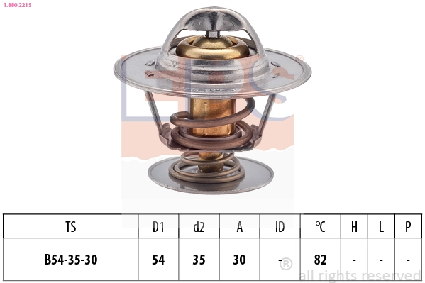 Thermostat, coolant (1.880.221S)