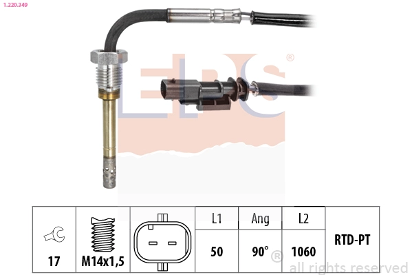 Sensor, exhaust gas temperature (1.220.349)