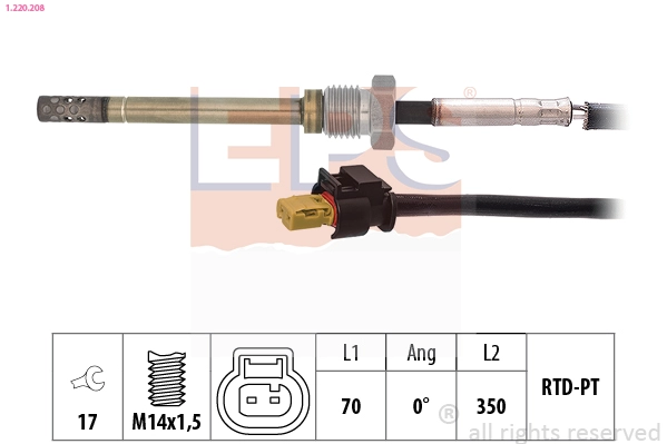 Sensor, exhaust gas temperature (1.220.208)