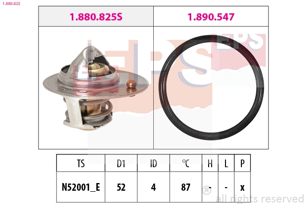 Thermostat, coolant (1.880.825)