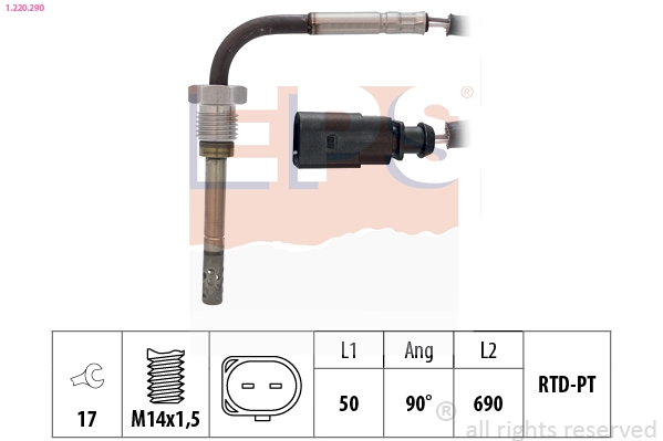 Sensor, exhaust gas temperature (1.220.290)