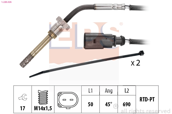 Sensor, exhaust gas temperature (1.220.326)