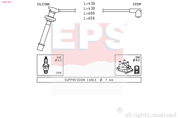 Ignition Cable Kit (1.501.411)