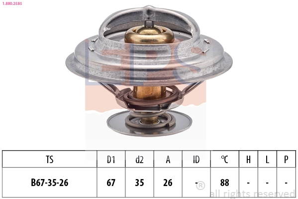Thermostat, coolant (1.880.258S)
