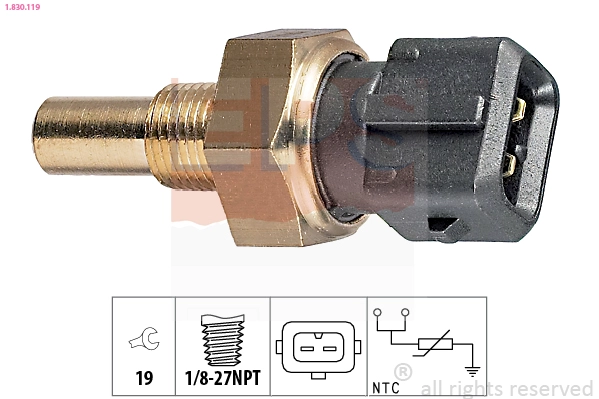 Sensor, coolant temperature (1.830.119)