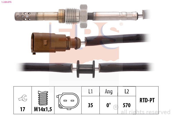 Sensor, exhaust gas temperature (1.220.075)