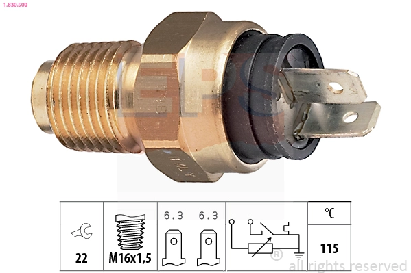 Sensor, coolant temperature (1.830.500)