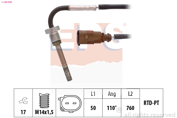 Sensor, exhaust gas temperature (1.220.048)