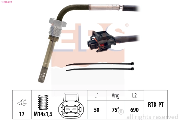 Sensor, exhaust gas temperature (1.220.227)