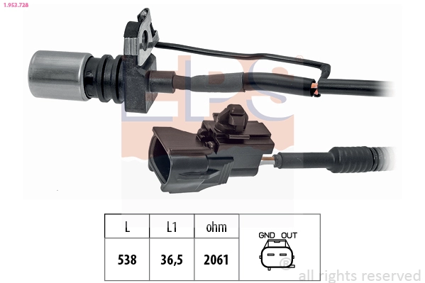 Sensor, crankshaft pulse (1.953.728)