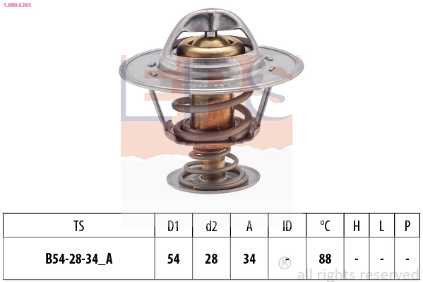 Thermostat, coolant (1.880.536S)