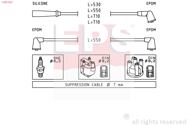 Ignition Cable Kit (1.501.413)