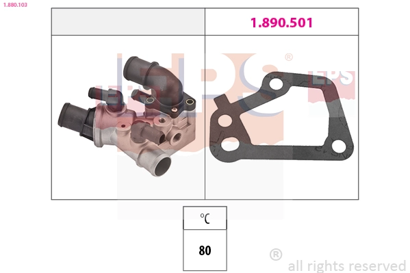 Thermostat, coolant (1.880.103)