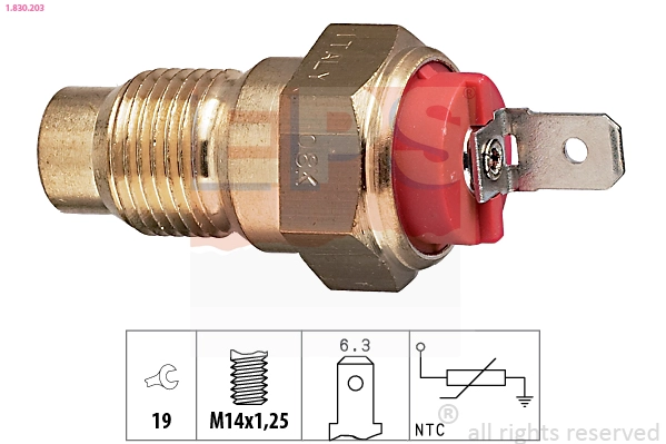 Sensor, coolant temperature (1.830.203)