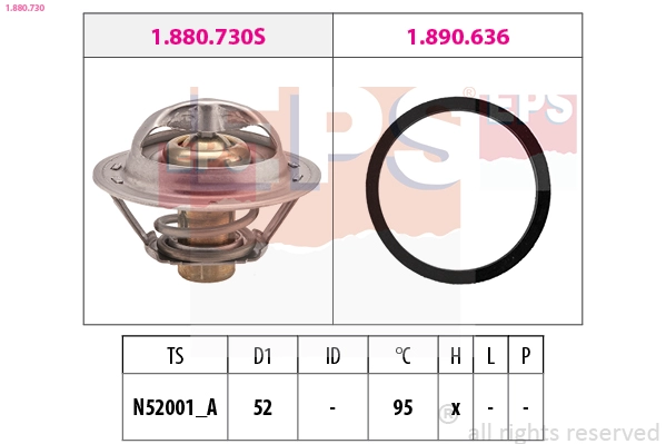 Thermostat, coolant (1.880.730)