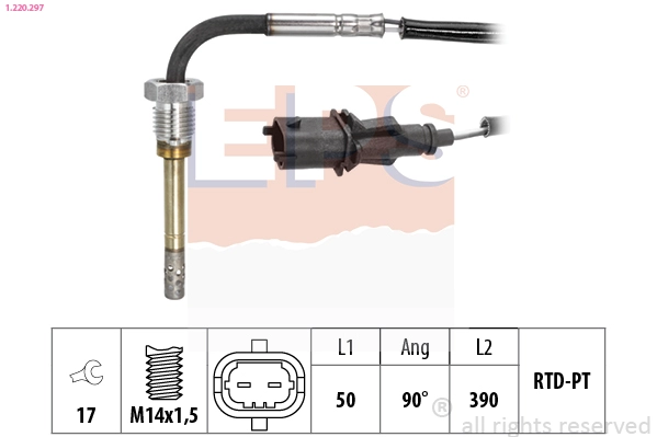 Sensor, exhaust gas temperature (1.220.297)
