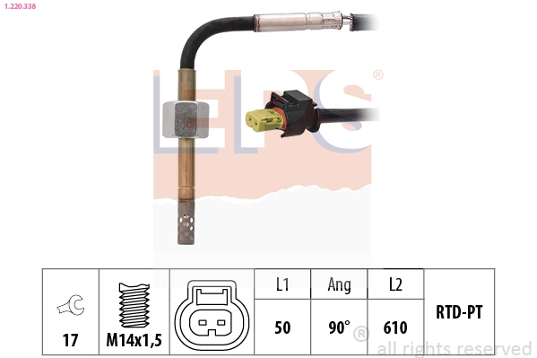Sensor, exhaust gas temperature (1.220.338)