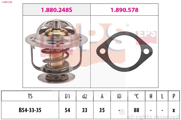 Thermostat, coolant (1.880.248)