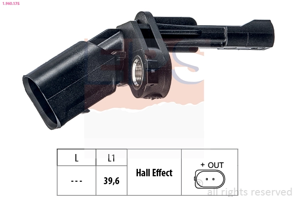 Sensor, wheel speed (1.960.175)