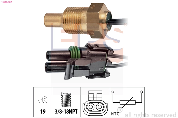 Sensor, coolant temperature (1.830.307)