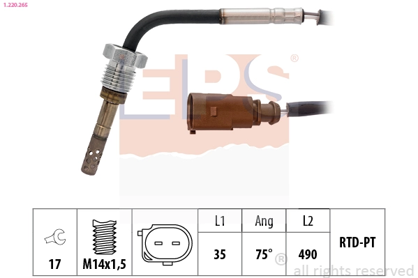 Sensor, exhaust gas temperature (1.220.265)