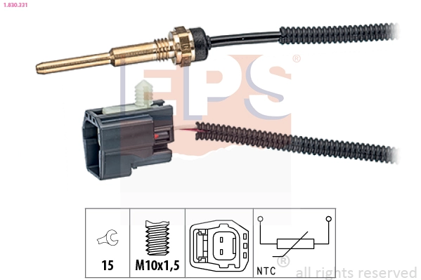 Sensor, coolant temperature (1.830.331)