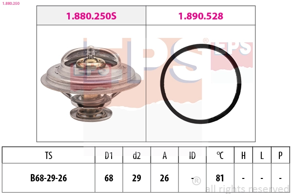 Thermostat, coolant (1.880.250)