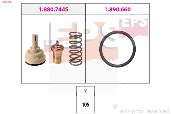 Thermostat, coolant (1.880.744)