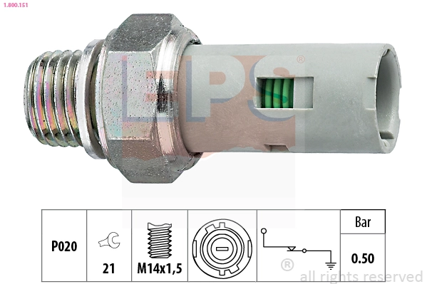 Oil Pressure Switch (1.800.151)