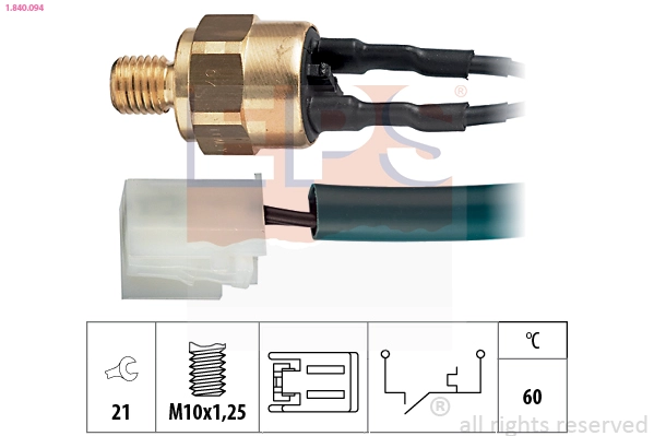 Temperature Switch, coolant warning lamp (1.840.094)