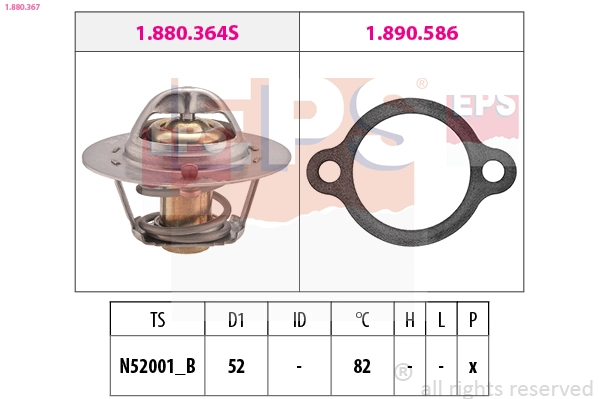 Thermostat, coolant (1.880.367)