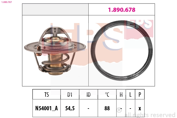 Thermostat, coolant (1.880.787)