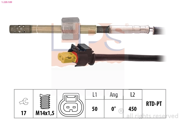 Sensor, exhaust gas temperature (1.220.189)