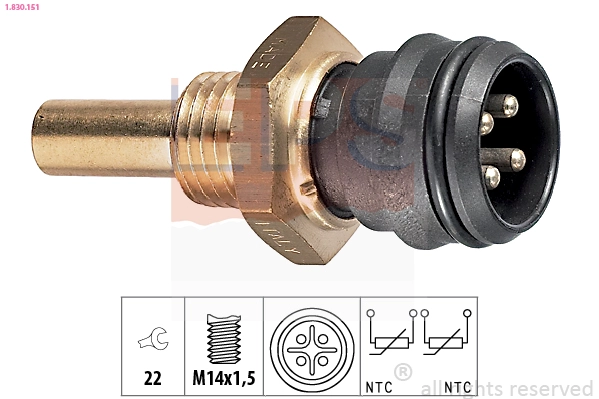 Sensor, coolant temperature (1.830.151)