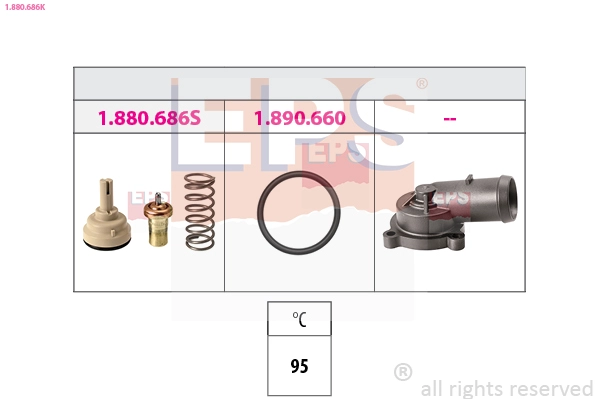 Thermostat, coolant (1.880.686K)