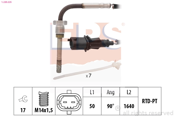 Sensor, exhaust gas temperature (1.220.225)