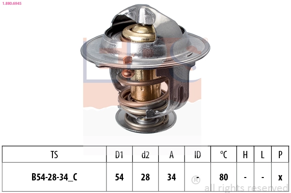 Thermostat, coolant (1.880.694S)