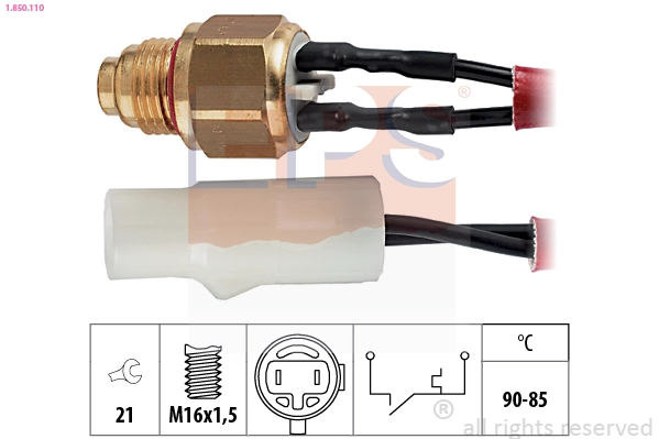 Temperature Switch, radiator fan (1.850.110)