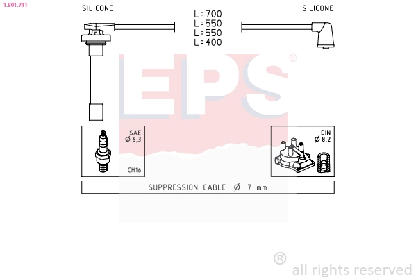 Ignition Cable Kit (1.501.711)