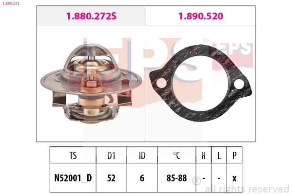 Thermostat, coolant (1.880.272)