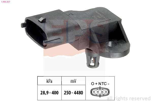 Air Pressure Sensor, altitude adaption (1.993.357)