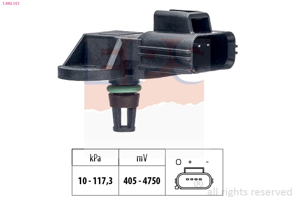 Air Pressure Sensor, altitude adaption (1.993.151)