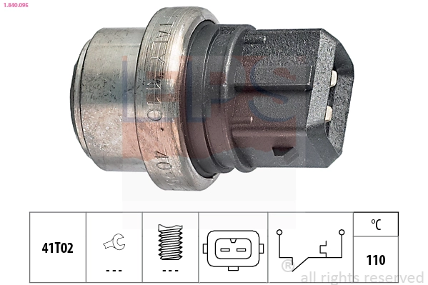 Temperature Switch, coolant warning lamp (1.840.095)