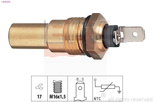 Sensor, coolant temperature (1.830.035)