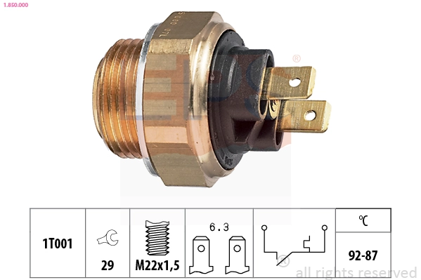 Temperature Switch, radiator fan (1.850.000)
