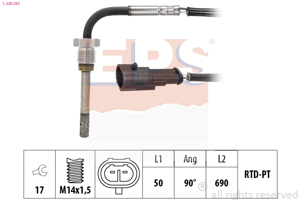 Sensor, exhaust gas temperature (1.220.367)