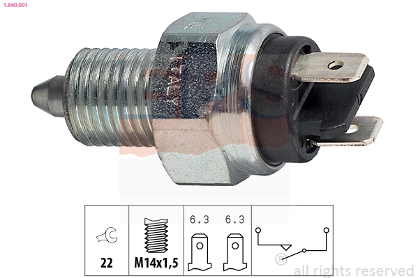 Switch, reverse light (1.860.001)