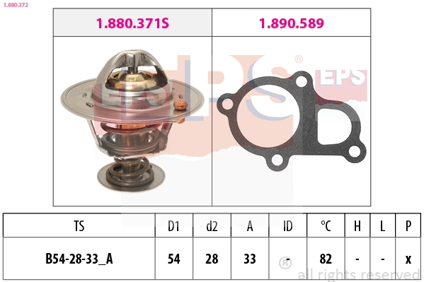 Thermostat, coolant (1.880.372)