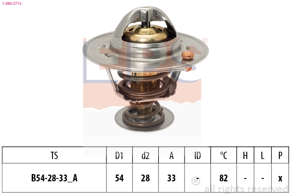 Thermostat, coolant (1.880.371S)