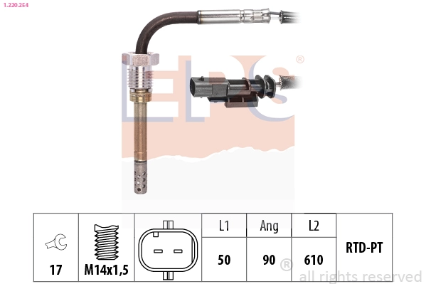 Sensor, exhaust gas temperature (1.220.254)